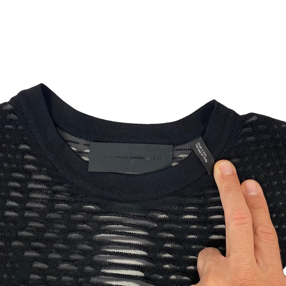 Alexander Wang Pour H&M Knitted Ribbed Sweater Pullover Made in Italy - Picture 3 of 4